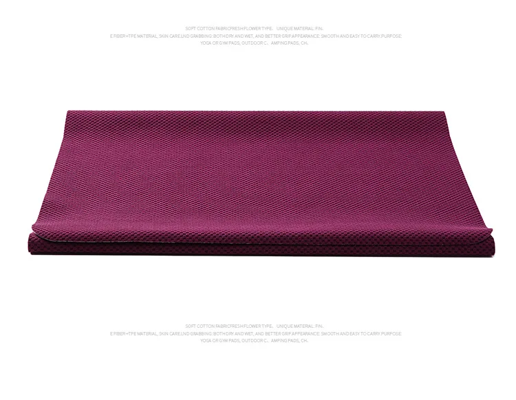 TPE ультратонкий складной Мягкий впитывающий Пот коврик для йоги нескользящее Спортивное одеяло для йоги портативный дорожный коврик Пилатес 183 см* 68 см* 2 мм