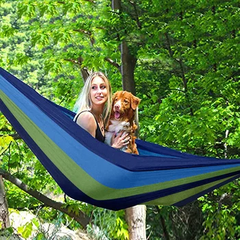 

Double Hammock 200X150CM Portable Travel Camping Hanging Chair Hammock Swing Lazy Chair Canvas Hammocks outdoor furniture