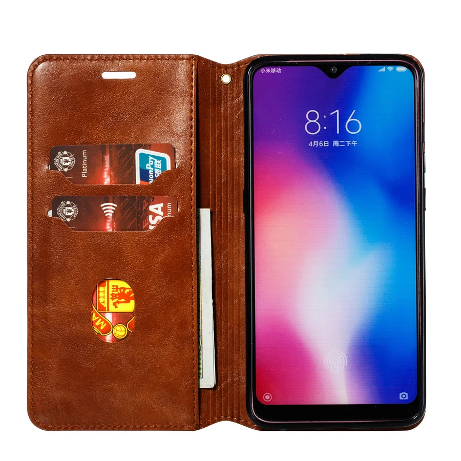 Магнитный чехол-бумажник для Xiao mi Red mi K20 Note 8 7 6 5 Pro 6a 8a 7a Go Xia mi 9 Se 8 A2 Lite 9t Pro откидной кожаный чехол-книжка