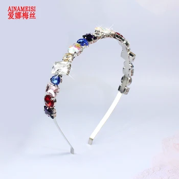 

AINAMEISI Baroque Crystal Hairbands For Women Wedding Hair Accessories Multi-color Bridal Tiara Fashion Headbands Hair Jewelry
