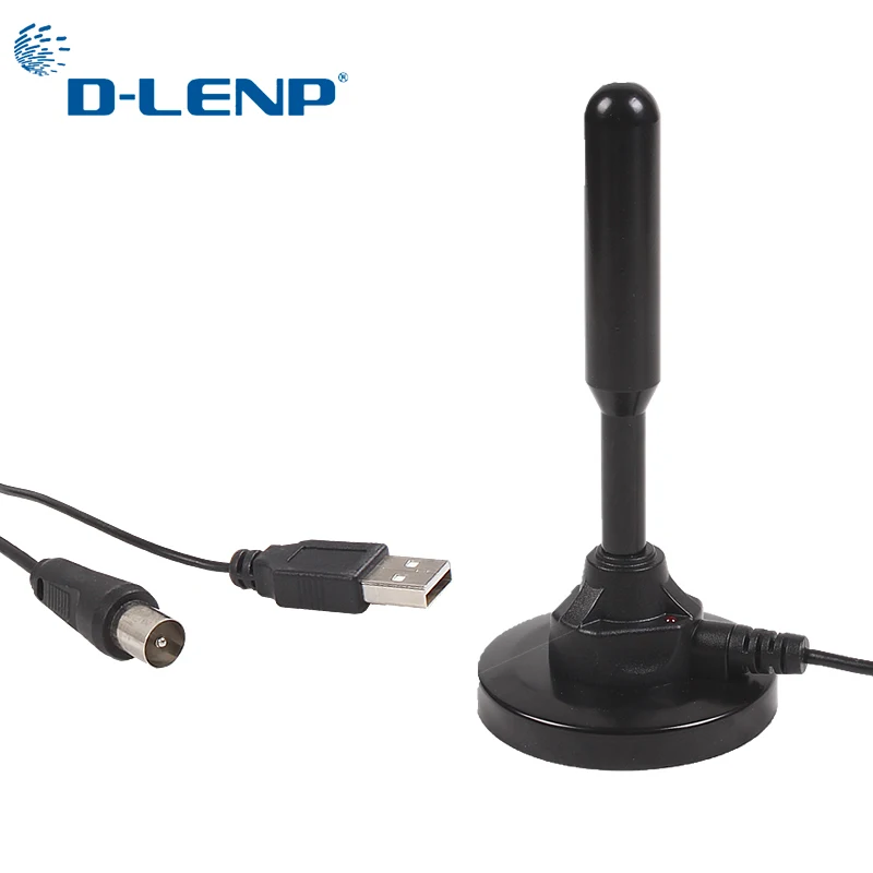 

Dlenp High Gain DVB-T2 TV Antenna Digital Portable TV Aerial IEC Connector Supports DVB-T HD 8M Cable Amplifier Antenna