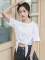 

Tops T Shirt Women Short Sleeve gold Tshirt fuchsia