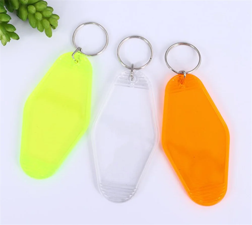 Em branco acrílico Keychain para o número