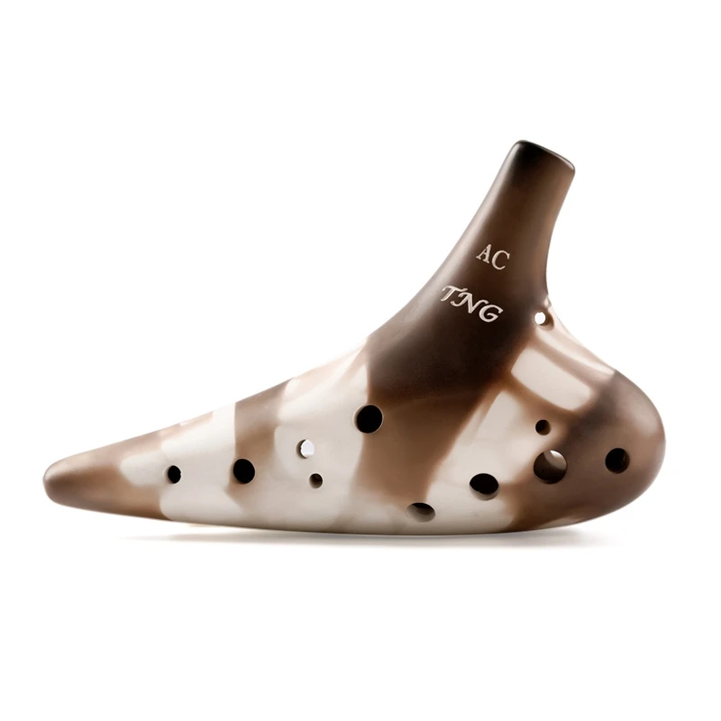 TNG Ocarina 12 Holes Musical Instruments, Biscuit Firing, Handmade, Dolomite, Ceramic, Professional, From Taiwan, Professional