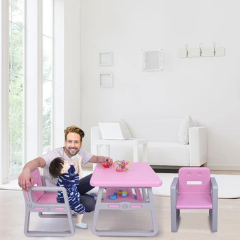 

Kids Table and Chairs Set - Toddler Activity Chair Best for Toddlers (2 Seats with 1 Tables ) Children Furniture Accessories