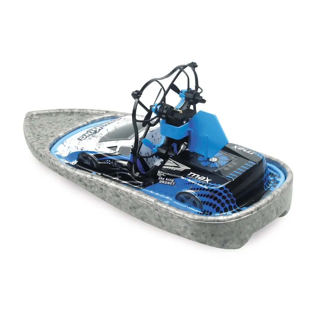 3 In 1 RC Drone Quadcopter/Vehicle/Hovercraft Boat Drone 360-degrees Flip Traffic Jam Drone Helicopter Water Racing Boat Drone