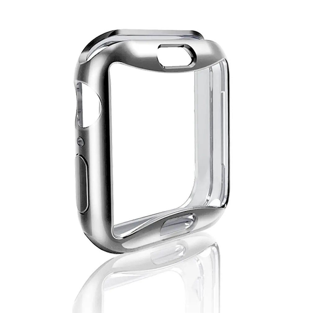 SILVER Подходит для Apple Watch Iwatch 4-го поколения часы анти-падение покрытие защитная оболочка Apple Watch 4 защитный чехол - Цвет: SILVER