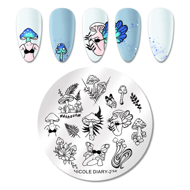 DIARY Line Flower Nail Stamping Plates Chinese Style Letter Pattern Nail Art Stamp Templates Face Leaf Printing Stencil