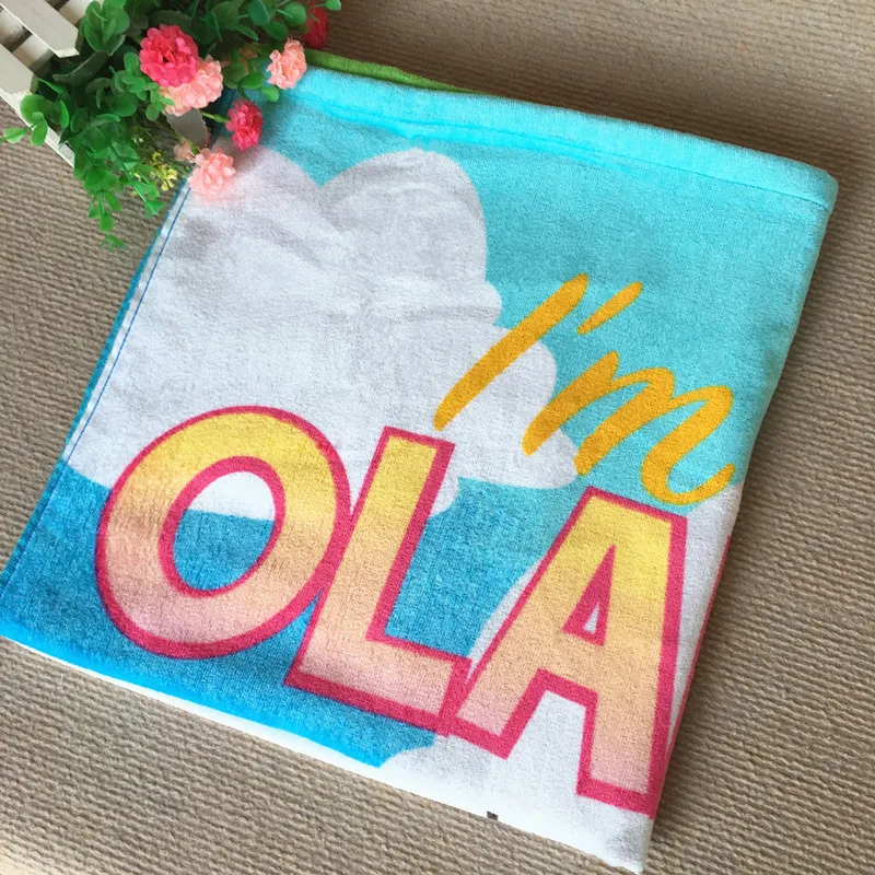 Bath Towel Cartoon Activity Printed Children Water-Absorbing Beach Towel