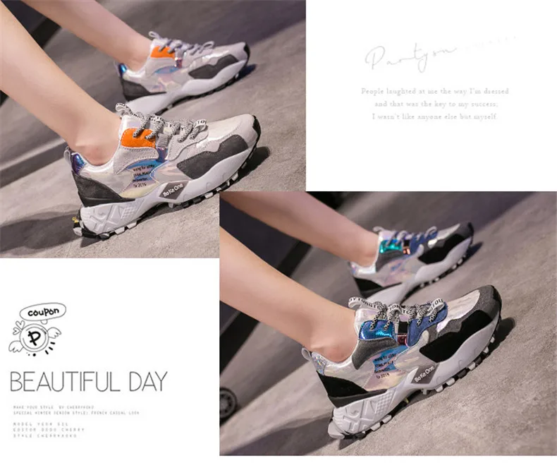 CAGILKZEL 2019 Autumn Shoes Woman Platform Sneakers Fashion Women Sneakers Shoes Casual Flats Soft Chunky Shoes Ladies Shoes (10)
