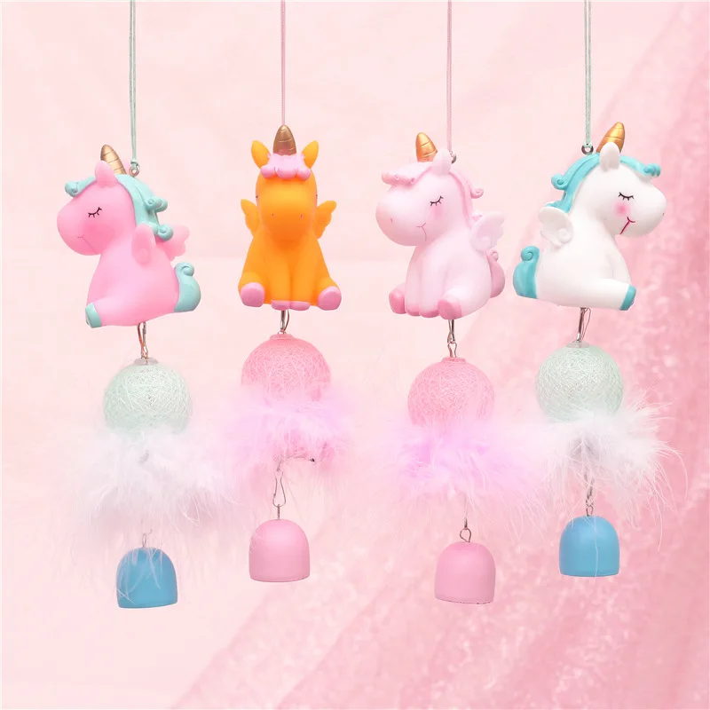 

Cute LED Night Light Unicorn Wind Chime For Home Decoration Christmas Valentine'S Day Wedding Party Girl Gift Pink D30