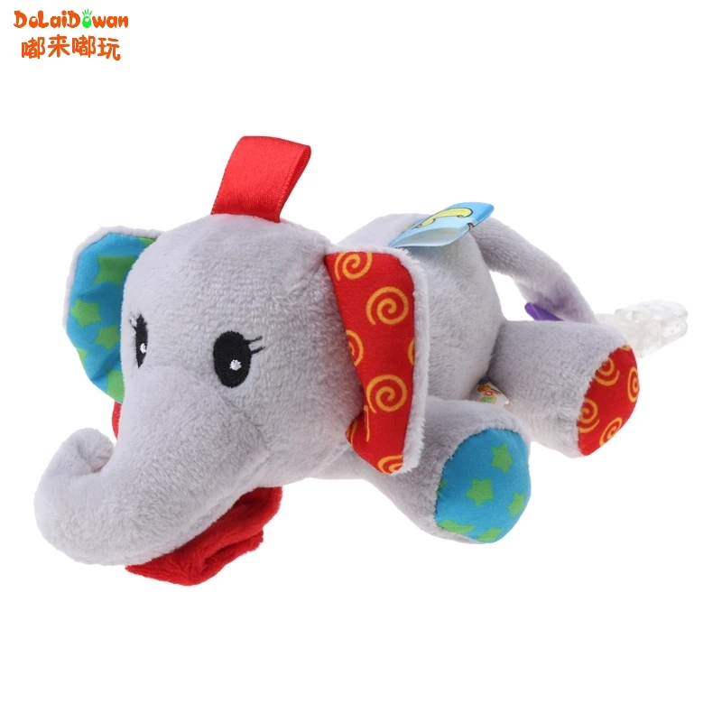 Детские соски игрушки соска милые мягкие животные висят зажимы для кормления держатель плюшевые 72XC - Цвет: 4