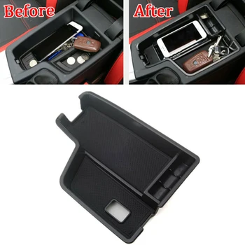 

1 Pc Car Automobile Vehicle Console Black Storage Box Case Tray For BMW 3 Series F30 2013-2016 Storage Box Tray