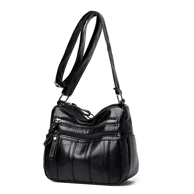 Trendy Women Handbags Simple Shell Crossbody Bag Fashion All-Match Female Purses Small Shoulder Messenger Bags black