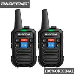 2 PCS Baofeng bf c50 Mini Talkie walkie Portatif Radioamateur Comunicador UHF PTT Woki Toki Pratique Radio Bidirectionnelle Émetteur Récepteur HF 
