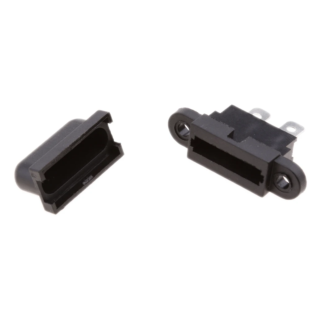 Car Boat Truck 30A Auto  Standard Fuse Holders Boxes W/ Cover Black