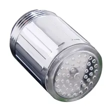 Светодиодный светильник, меняющий цвет, кран, светильник, цветной/монохромный/контроль температуры, трехцветный кран, водопроводный носик, распродажа