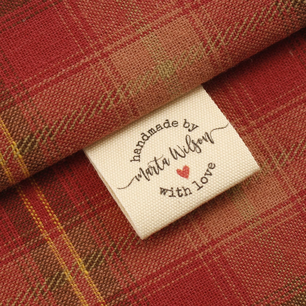 Handmade Sew Tags 100% Cotton 25mm X 60mm (MD5089) packaging labels,clothing labels,fabric tags,garment labels,sewing labels