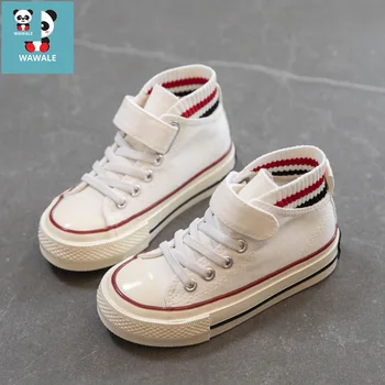 

Children Girls Canvas Shoes Baby Boys Sneakers Casual Kids Flats Student High-Top Fashion Tennis Sports New Designed Freeshippin