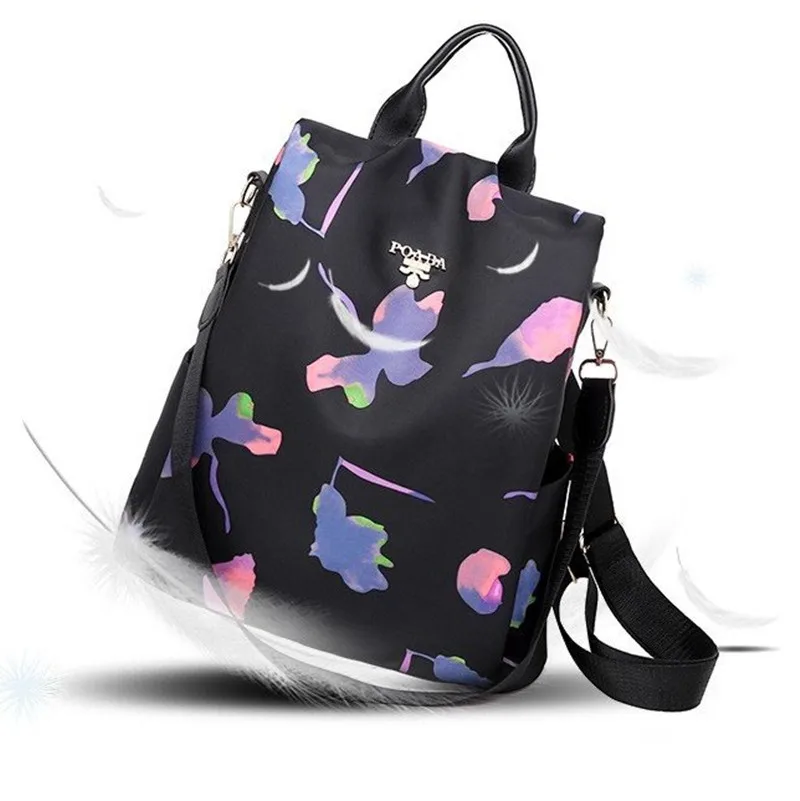 Противоугонный рюкзак женский стиль корейский стиль Оксфорд ткань многофункциональный водонепроницаемый рюкзак для активного отдыха повседневная школа