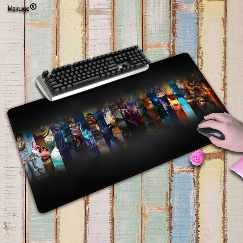  League of legends Speed Large Gaming Mouse Pad For LOL Laptop Locking Edge Natural Rubber Mousepad 