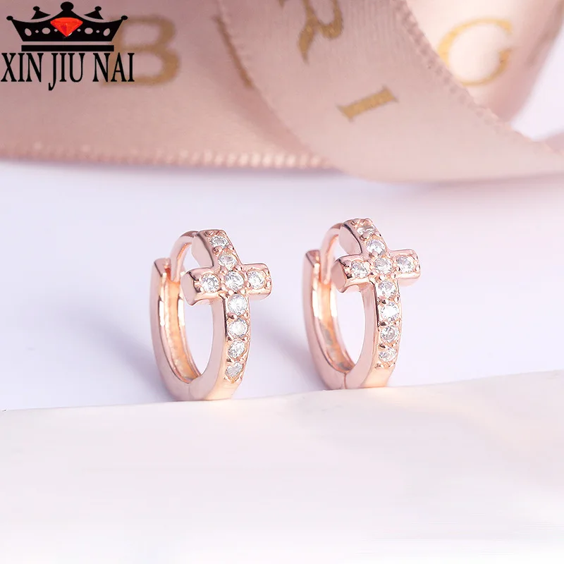 Amazon jewelry mixed batch of high end AAA inlaid zircon rose gold...