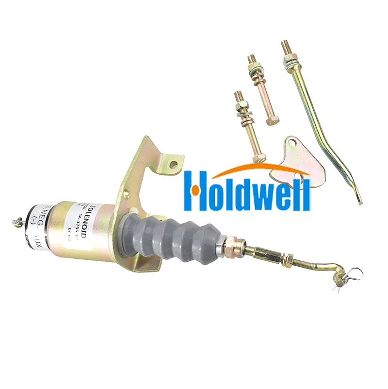 Holdwell 12V Shutdown Solenoid RSV 3740055 for JLG 40H 60H 70H 80H Deutz F3L912 Engine