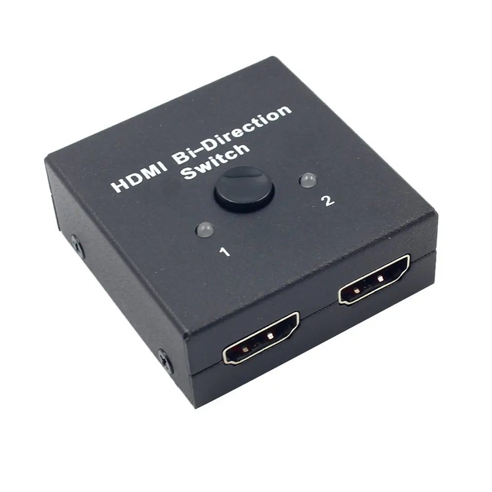 HDMI переключатель с пультом дистанционного управления 2X1 или HDMI сплиттер 1X2 HDMI двунаправленный переключатель HDMI сплиттер Селектор с HDCP поддерживает со сверхвысоким разрешением Ultra HD, 4K