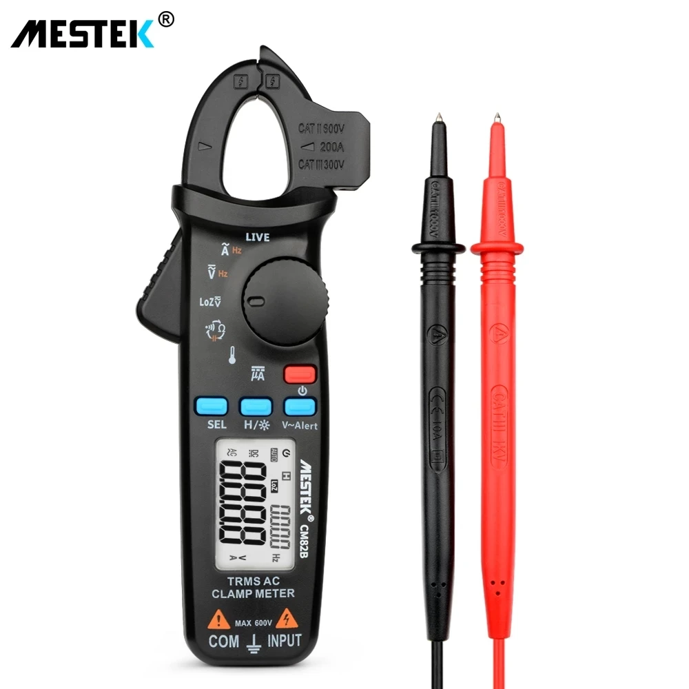 Mestek CM82B Clamp Meter AC Current AC/DC Voltage Temperature Measurement NCV Induction Resistance Capacitance | Инструменты