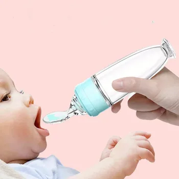 

Baby rice spoon Squeezing Feeding Bottle Food Supplement Bottle Vegetable Fruit Feeding Spoon Rice Cereal Bottle Baby Dishes