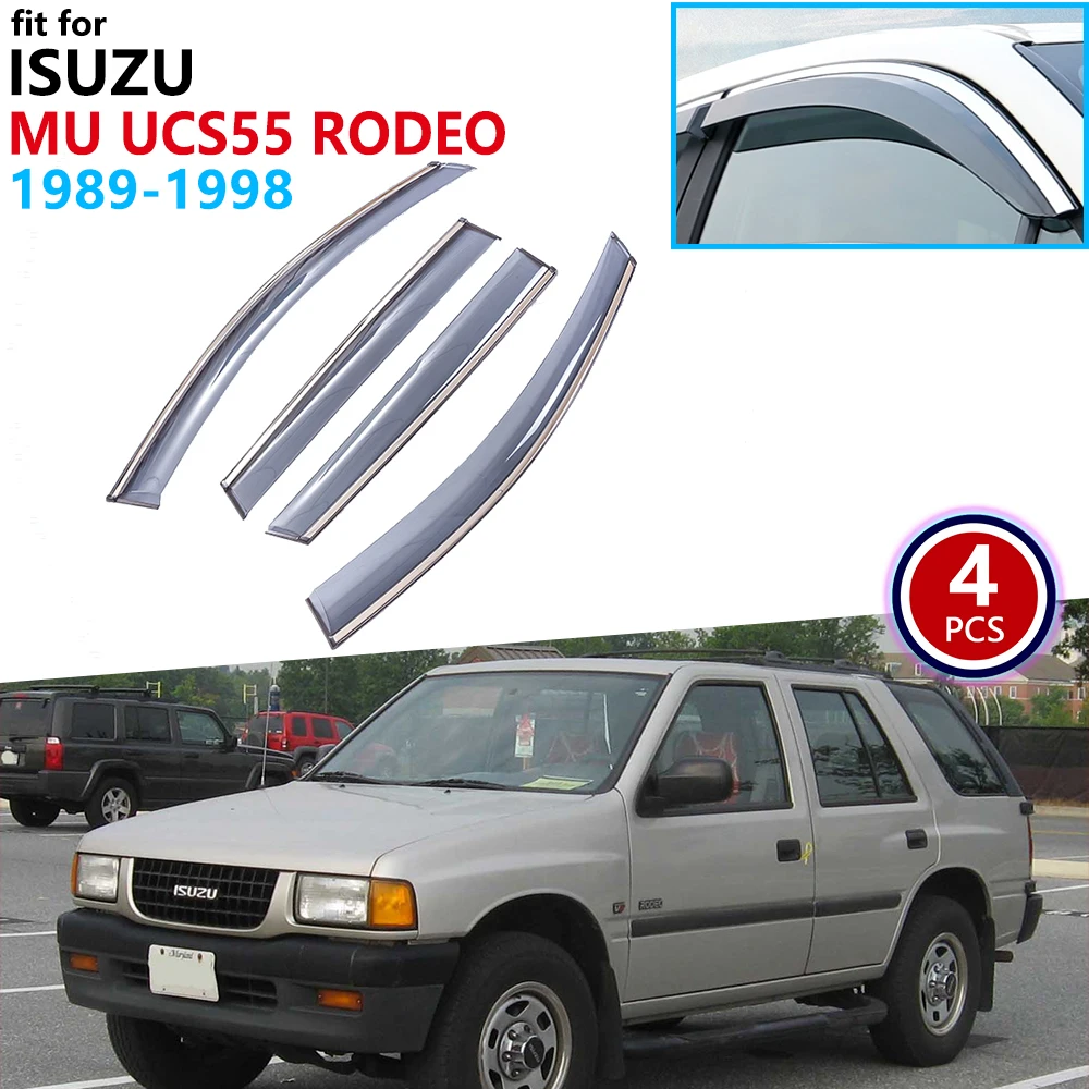 

for Isuzu MU Wizard Cameo Amigo Rodeo Opel Frontera 1989-1998 UCS55 Window Visor Vent Awnings Guard Deflector Accessories 1990