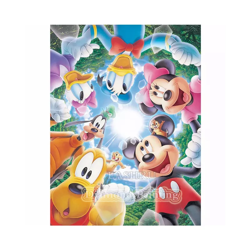 EASHRU Cartoon Animal Duck 5D Diamond Painting Cross Stitch Embroidery Needlework Full Square Drill Home Decor PT4191 | Дом и сад