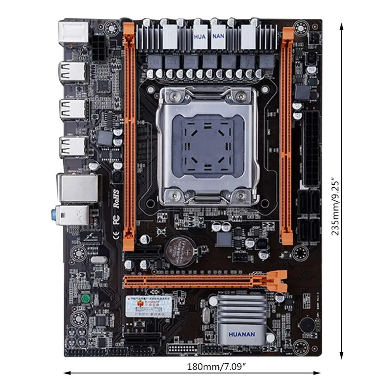 Huananzhi X79 4M материнская плата LGA 2011 USB2.0 SATA2 поддержка регистровая и ecc-память память и процессор Xeon E5