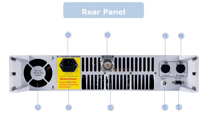 FMUSER FU-1000W 1000 Вт 1 кВт Профессиональный fm-радиопередатчик вещания 87,5-108 МГц крышка 20 км-30 км