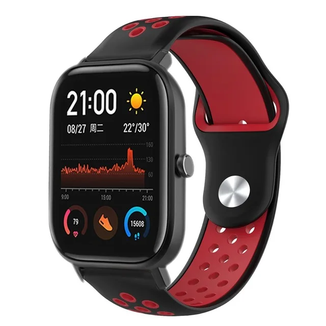 7 10 цветов Силиконовый ремешок для Amazfit Bip Смарт часы ремешок 20 мм для Xiaomi Huami AMAZFIT GTS Correa браслет - Цвет: 7