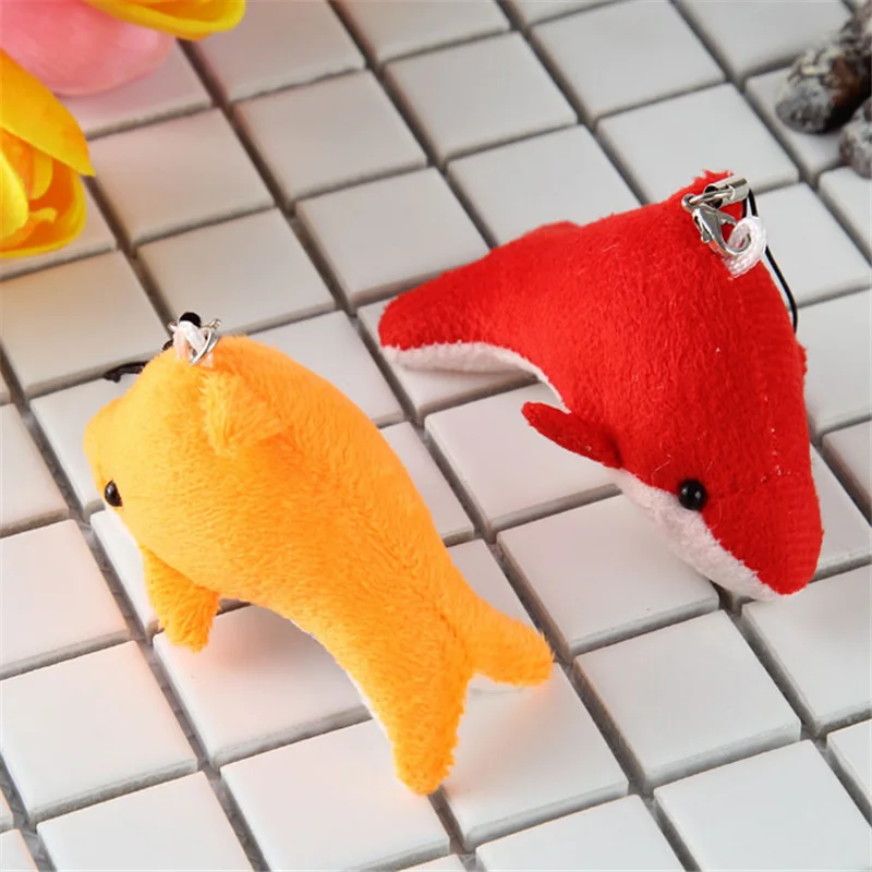 1PCS Hot Sale Mini Dolphins Plush Toys PP Cotton Decorative Pendant Toys Boys And Girls Holiday 3