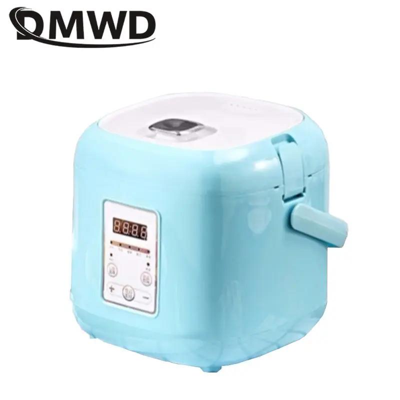 DMWD 2L Mini Home Non-stick Rice Cooker 220V 5 Functions Electric Soup Pot Yogurt Cake Machine 24H Appointment For 2 People