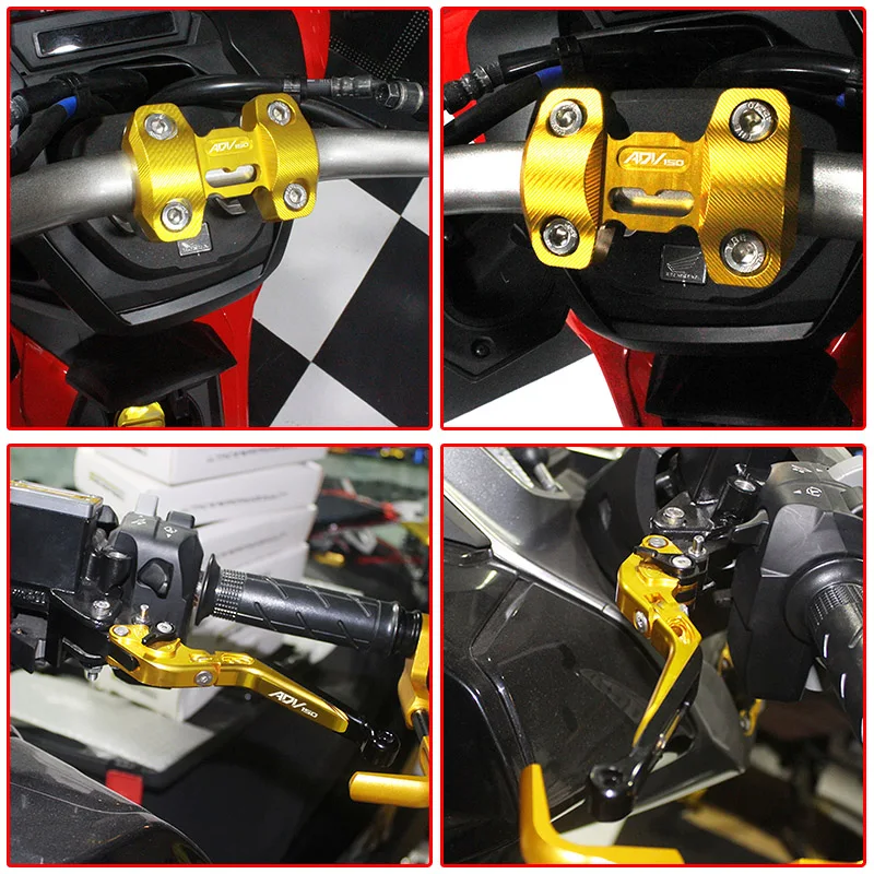 SEMSPEED adv 150 Набор стояночных рычагов с рукояткой для крепления зажимов для ADV150 ADV 150 мотоцикла с ЧПУ Складные тормозные рычаги