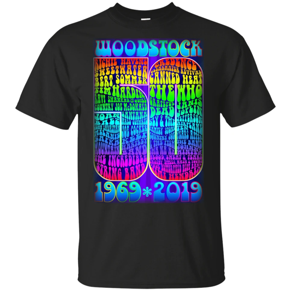 Woodstock T Shirt Music Festival Vintage Rock Folk Blues 60s Cool Gift Tee 124