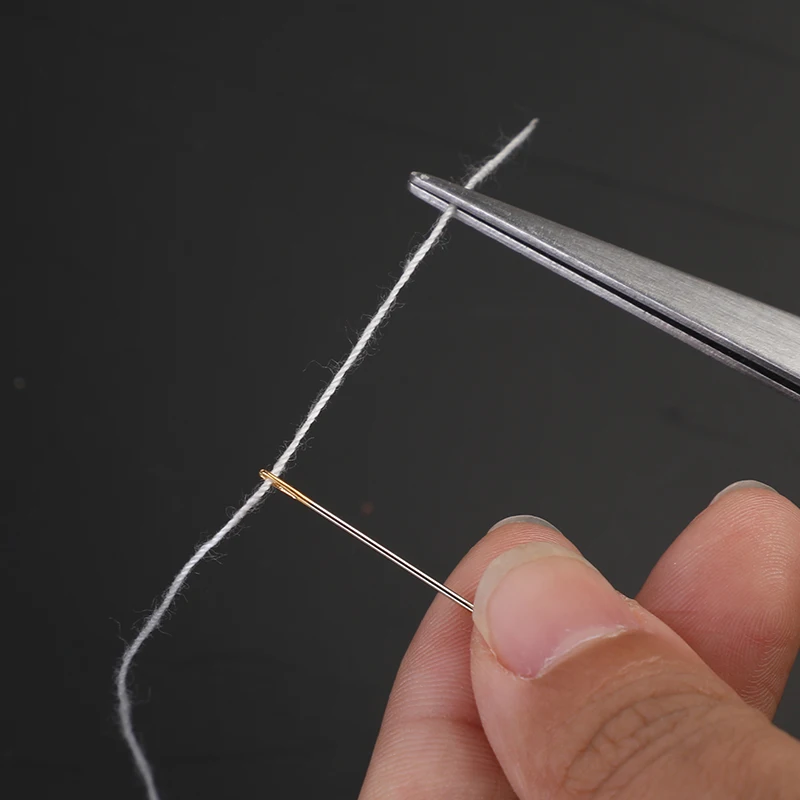 LMDZ Stainless Steel Anti-static Tweezers High Precision Anti-static Tweezers Bend Cross Tweezers Sewing Accessories Tools