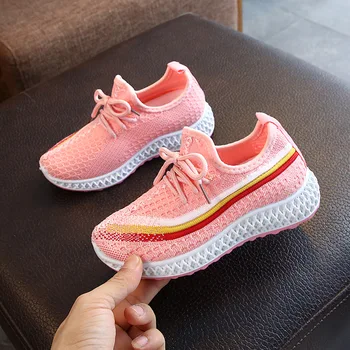 

children's sneakers kids boy casual sports shoes spring autumn girls mesh breathable coconut shoes female Korean soft sole 27-36