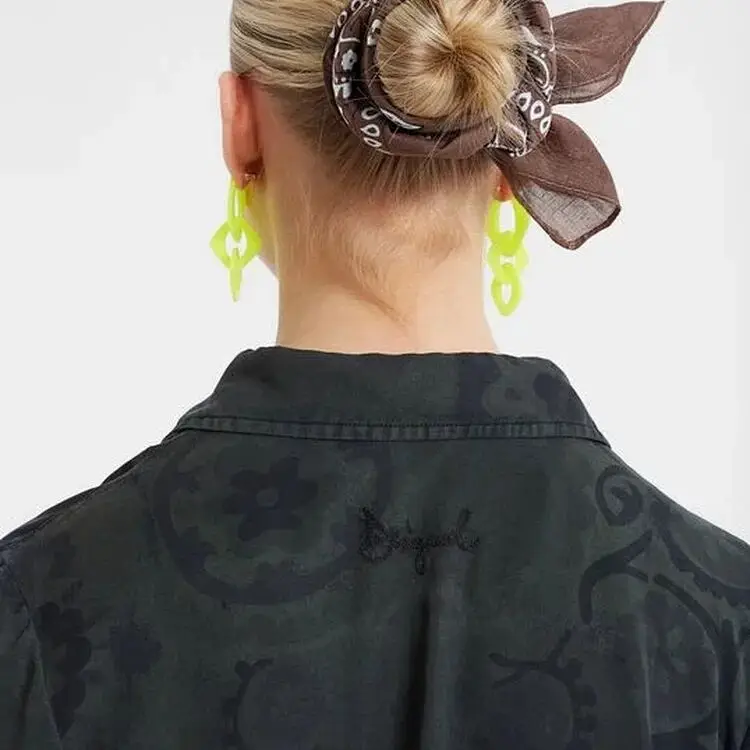 Испанское винтажное платье с песочным принтом; плащ-пыльник; Новинка года; DESIGUAL