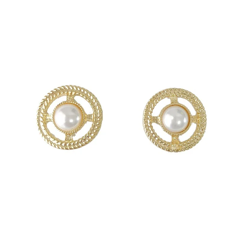 Модные Роскошные винтажные женские серьги с искусственным жемчугом от известного бренда, вечерние свадебные ювелирные изделия Brincos - Окраска металла: Gold