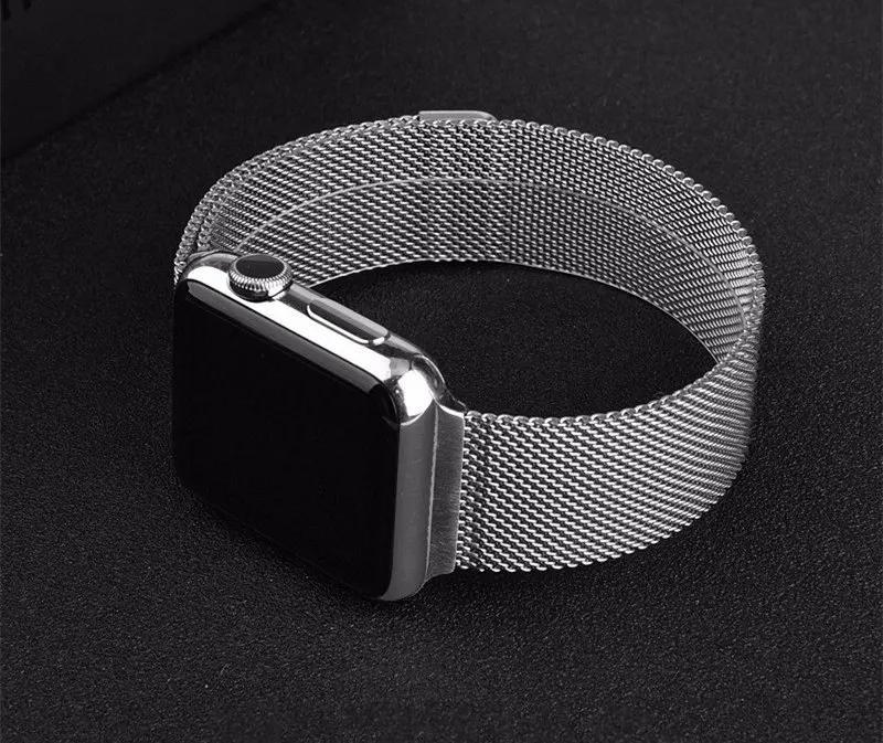 Strap For Apple watch band 44mm 40mm 38mm 42mm metal Magnetic Loop correa Accessories bracelet iWatch serie 4 3 SE 6 7 45mm 41mm 2