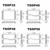 V10.27 XGecu T56 Programmer 56 Pin Drivers Support 24070+ ICs for PIC/NAND Flash/EMMC TSOP48/TSOP56/BGA+ 9 adapters+soic8 clip ► Photo 3/6