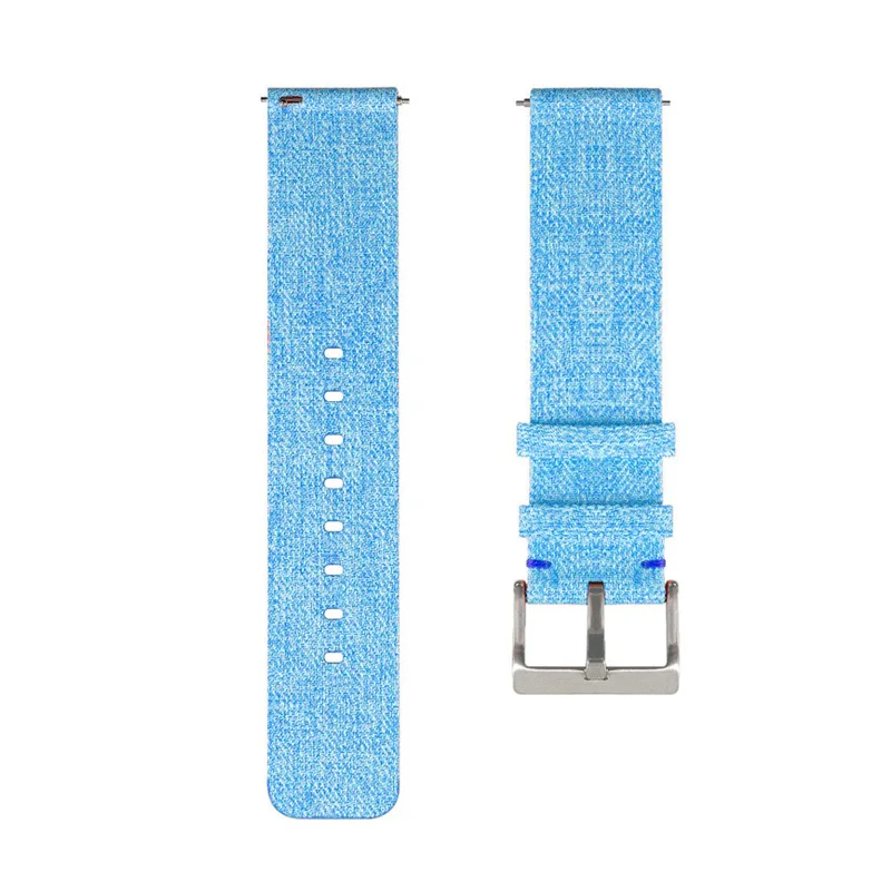 Нейлоновые ленты 22 мм 20 мм для samsung gear sport S2 S3 Frontier классический ремешок для часов huami amazfit bip ремешок galaxy watch active 42 46 мм - Цвет ремешка: 4-blue