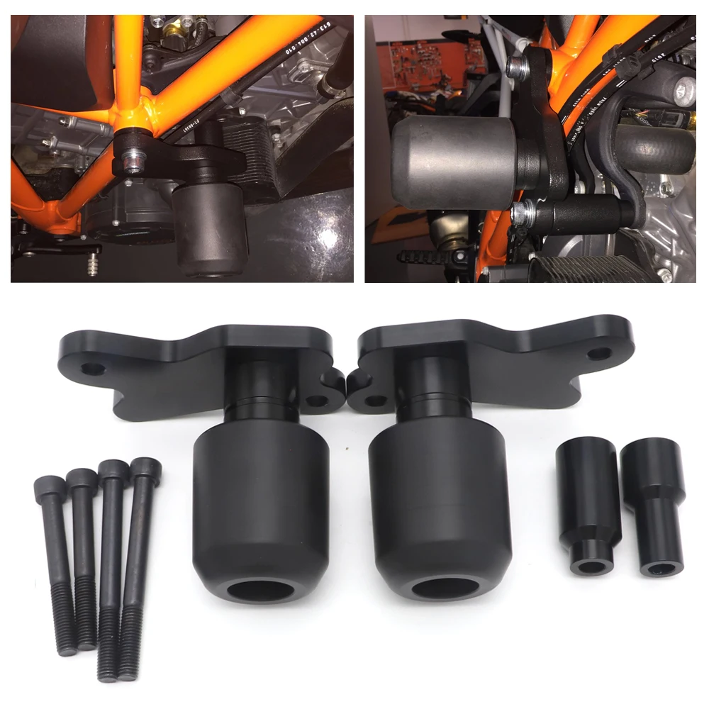 Для KTM 1290 Super duke мотоциклетные алюминиевые рамки ползунок анти-Краш Защитные колодки Защита от падения