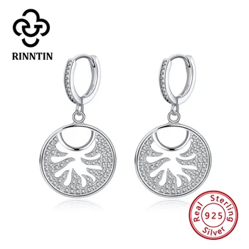 

Rinntin 925 Sterling Silver Drop Earrings for Women Original Design Dreamcatcher AAA Cubic Zircon Earring Jewelry TSE127