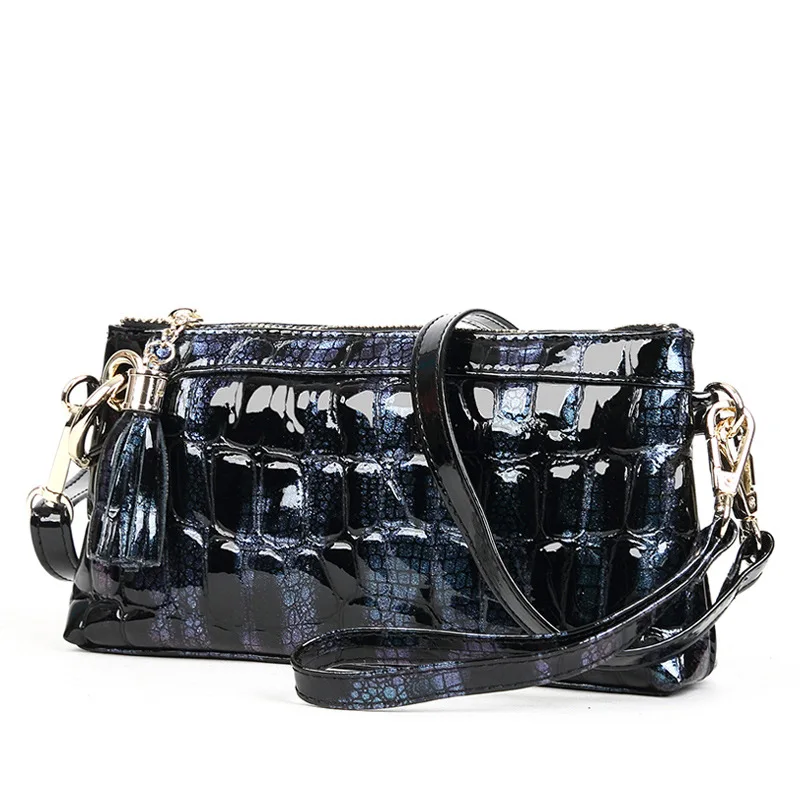 

2020 new leather handbag handbag women's shoulder bag women's one-shoulder bag women's mother bag leopard grain tassel bag