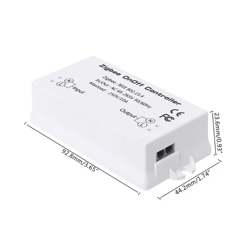 Zigbee вкл/выкл управление Лер умный переключатель приложение дистанционное управление Умный дом модуль AC85-265V 10A A69D